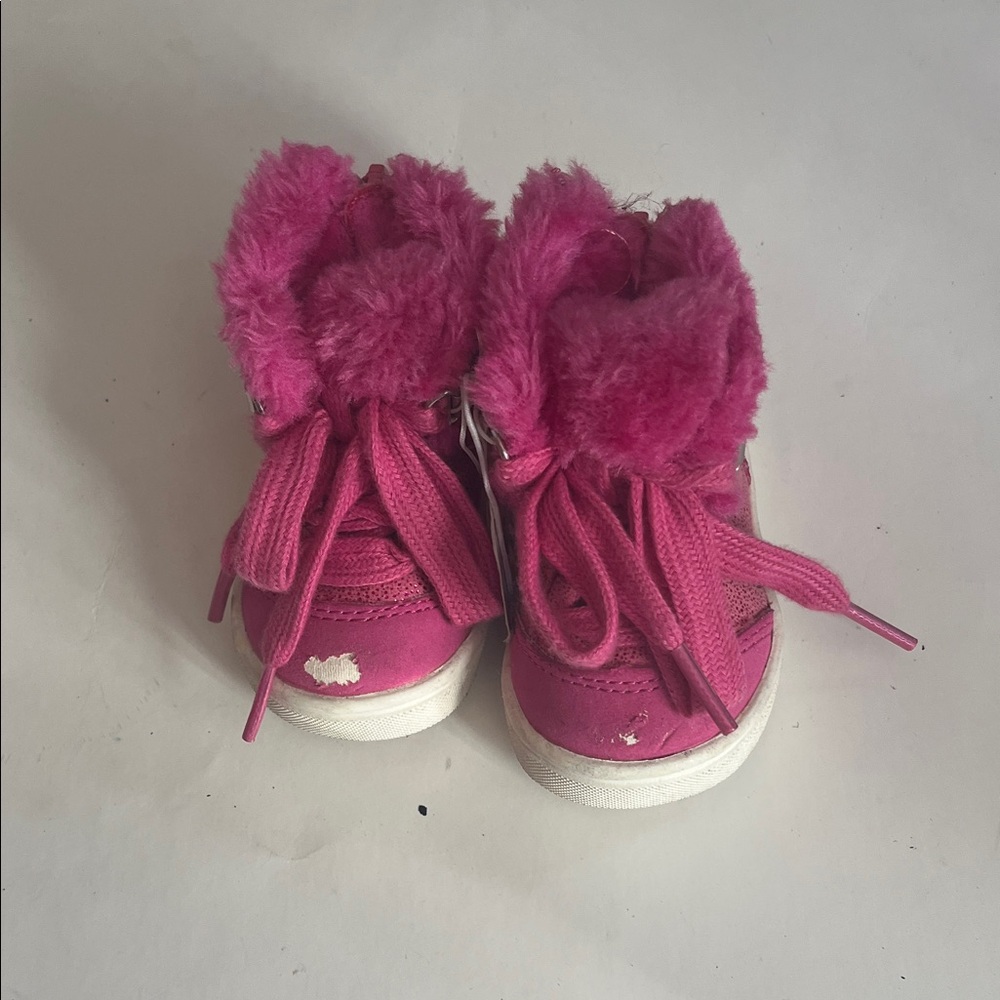 Cozy Pink Kids Sneakers